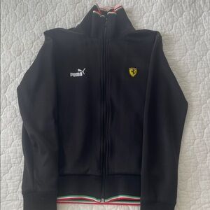Puma Black Campioni Sweatshirt with Italian Trim and Ferrari Shield